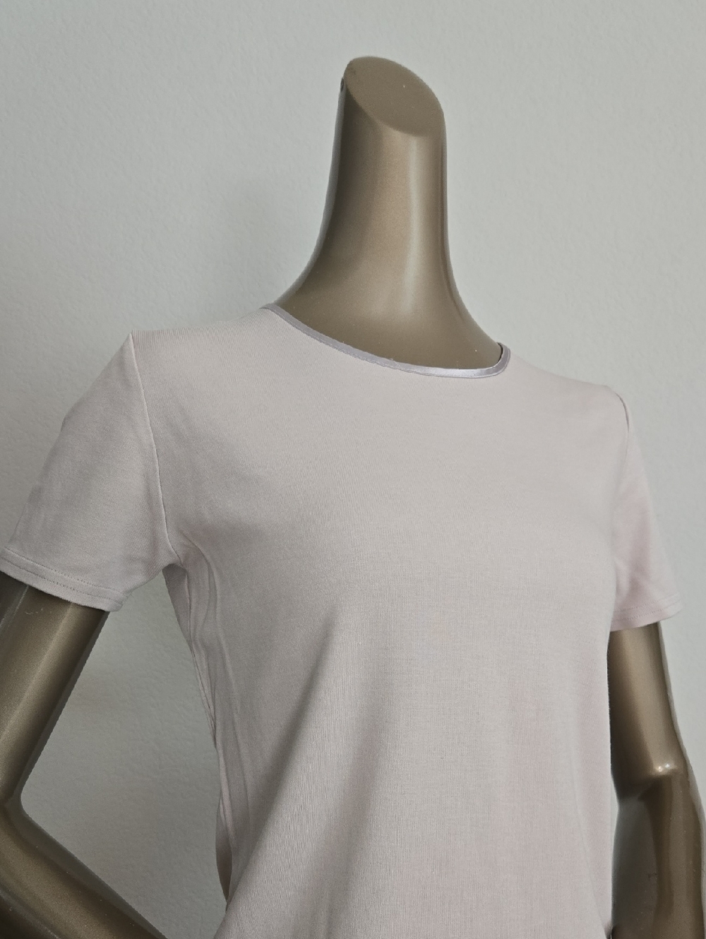 Worthington Short Sleeve Crewneck Tee in Pale Blush
